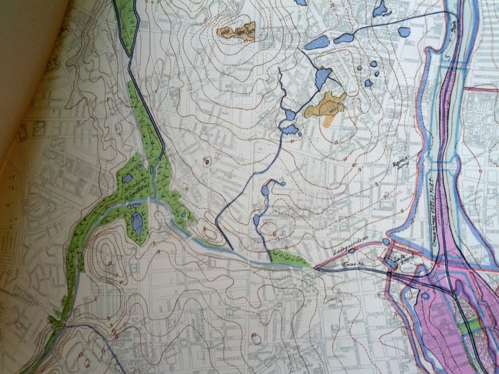 Historisk vandkort 1955 kobenhavns kommune